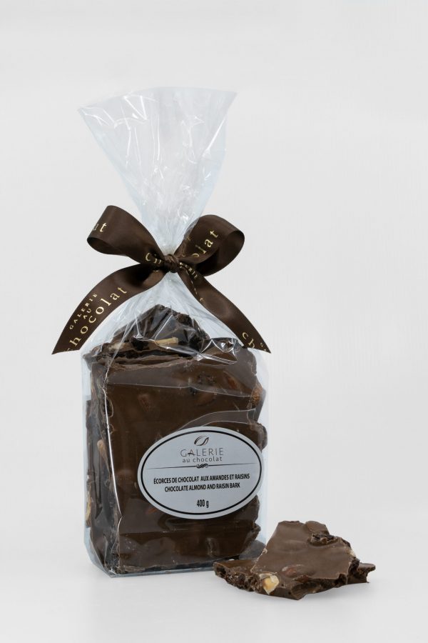 Milk Chocolate Almond Raisin Bark 400g