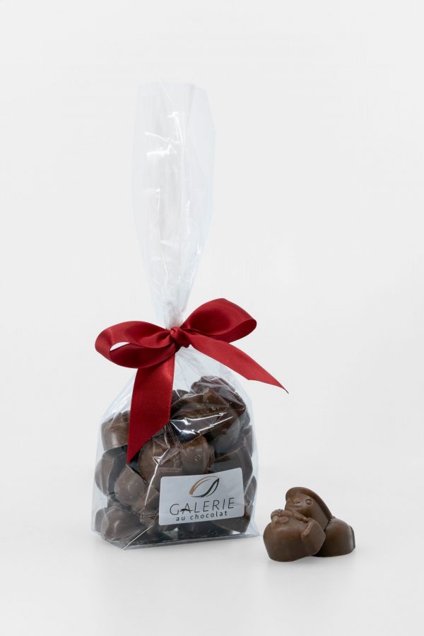 Fête- Bonhomme de neige au chocolat au lait et au caramel 200g