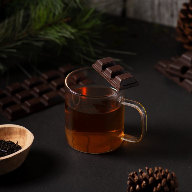 The classic pairing of tea and chocolate