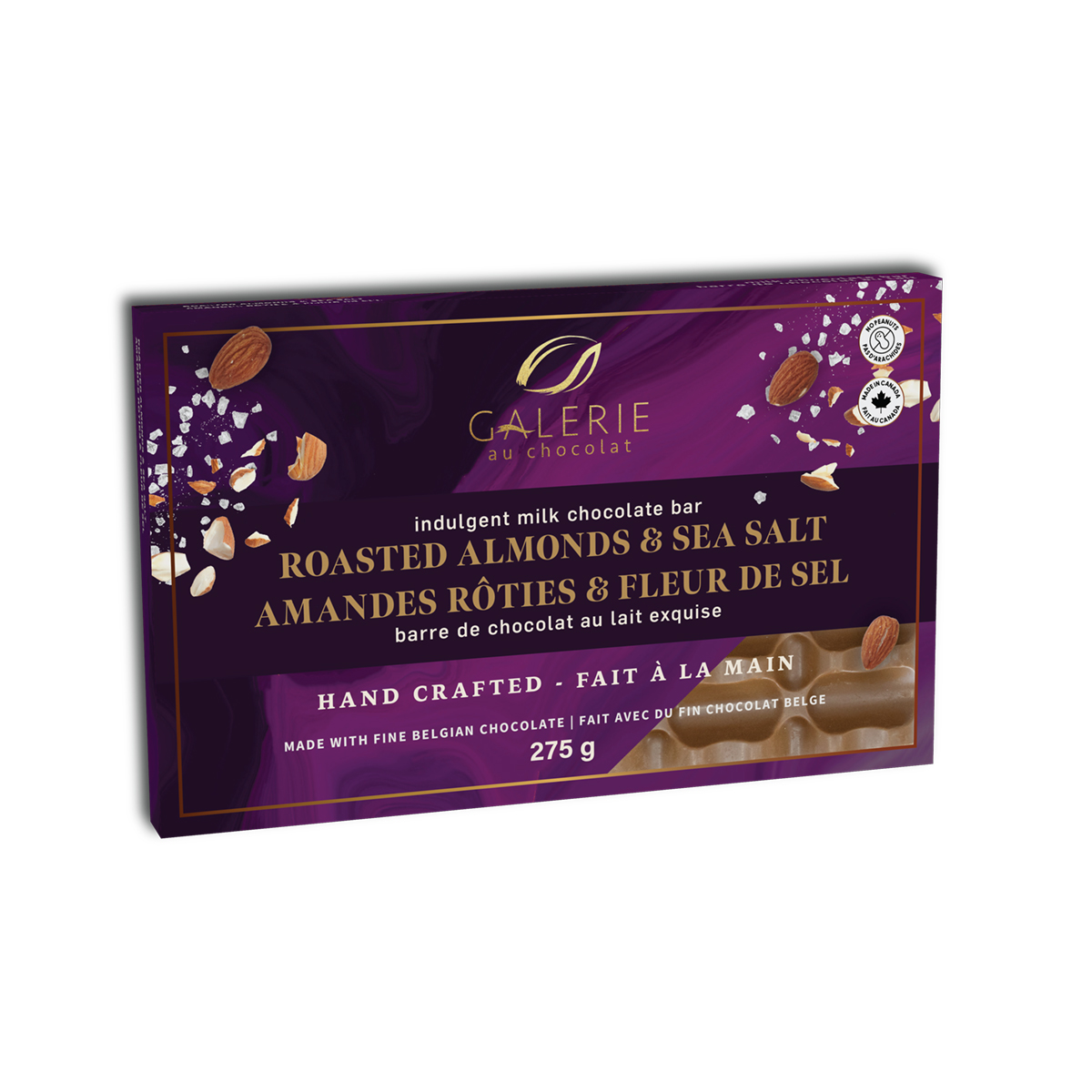 Milk Chocolate Roasted Almonds & Sea Salt - 275 g