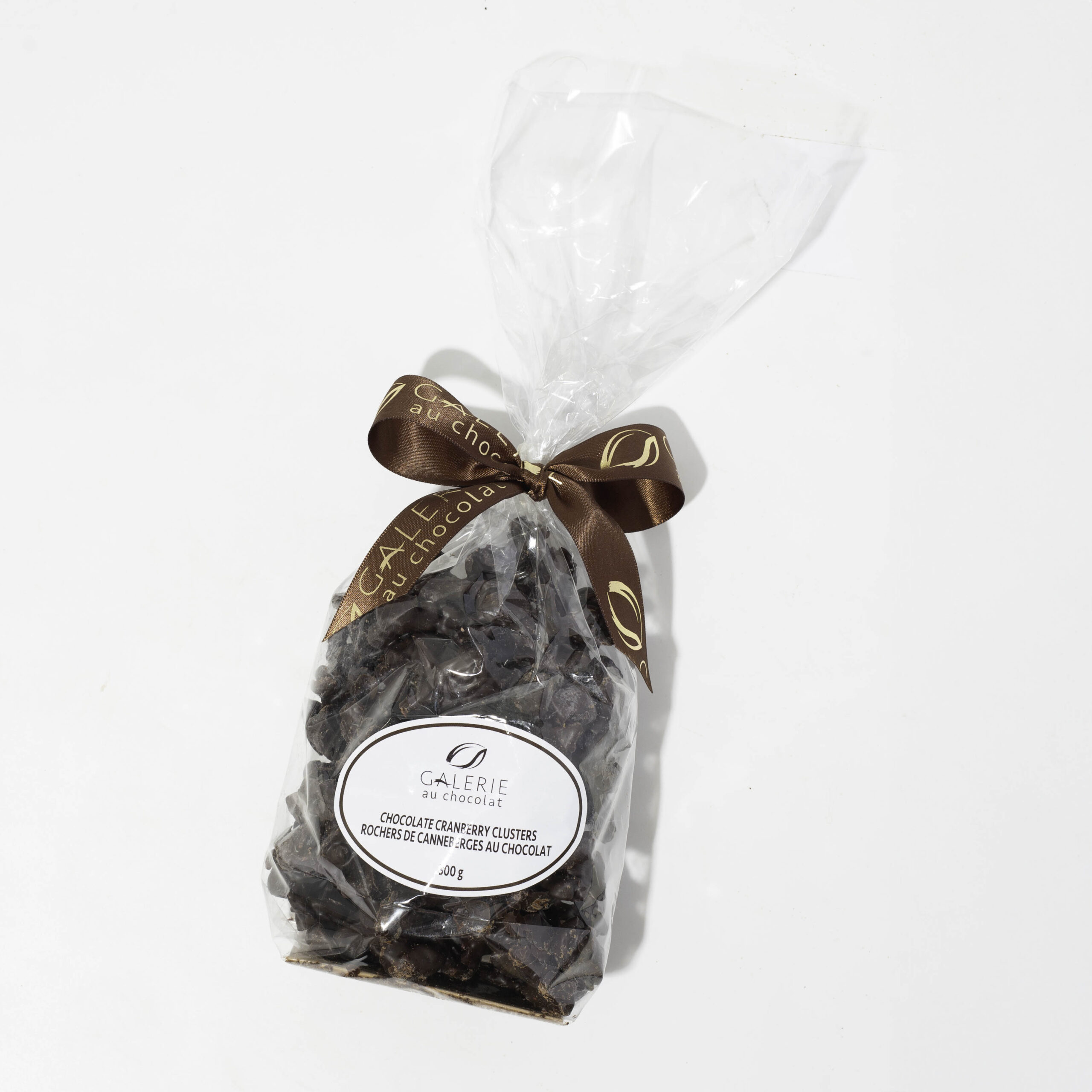Rochers de Canneberges Covertes de Chocolat Noir - 300 g