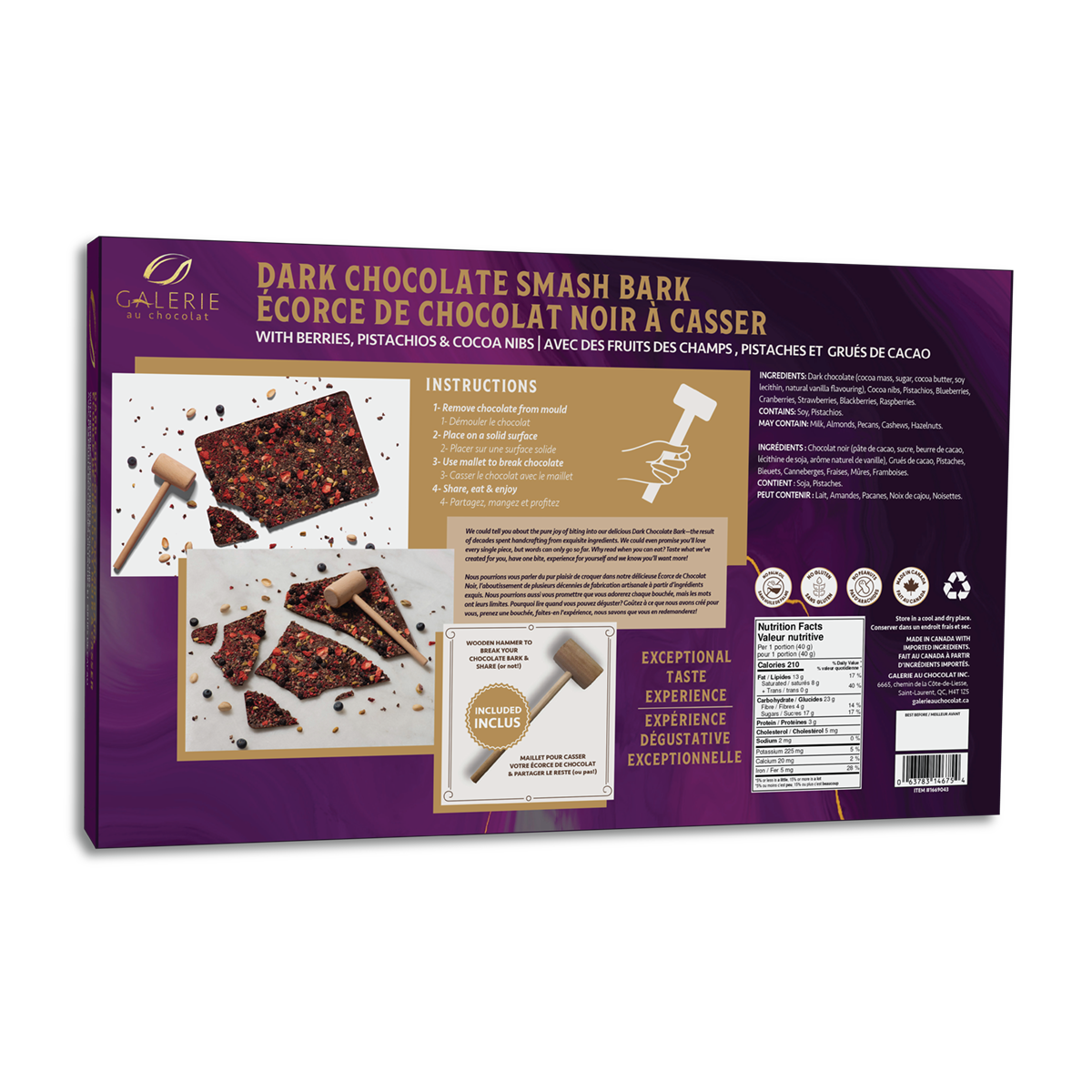 Smash Écorce de chocolat noir - 300g